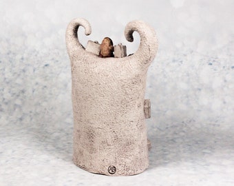 陶器の馬時計：手作りの陶器彫刻、旅行用装飾品 - Etsy 日本