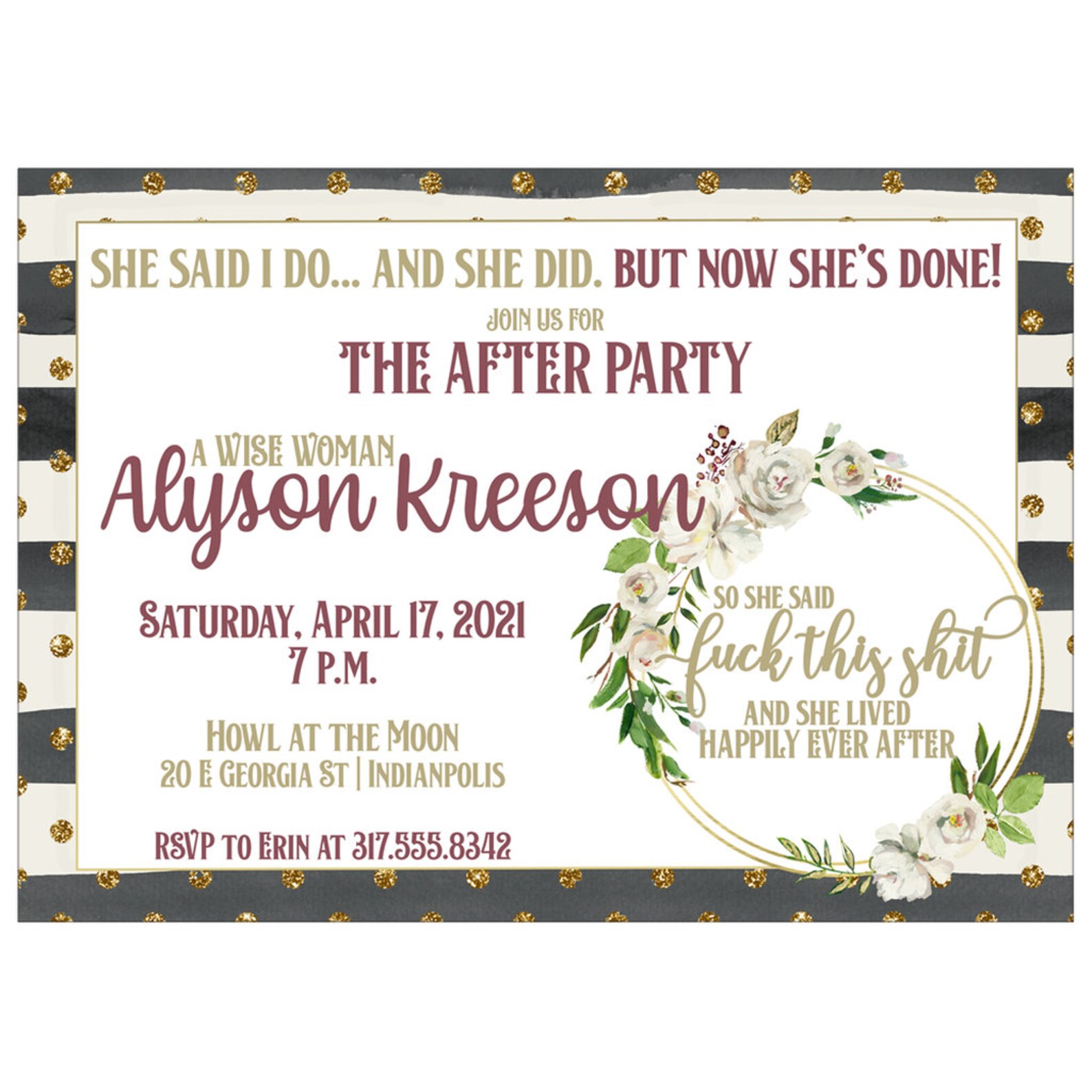 Divorce Party Invitation Divorcee Party Printed Invitations Etsy