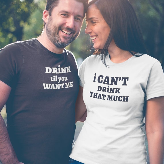 Couples drinking shirts Clearance