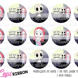 1&quot; Meant to be Bci, 15 Pumpkin King bottlecap images DIGITAL DOWNLOAD