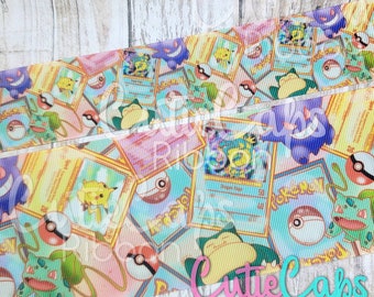 Catch Em' All Friends Grosgrain Ribbon, 5yards size 1.5in or 3in