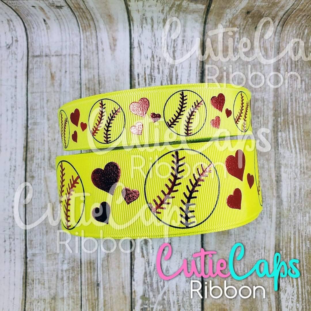 Baseball / Softball Stitches Ribbon Size 7/8, 1.5in 5 Yard Rolls - Etsy