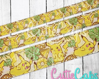 Catch Em' All Friends Grosgrain Ribbon, 5yards size 5/8, 7/8, or 1.5