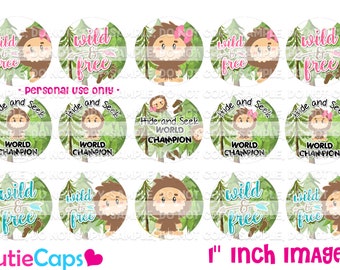 1" Bigfoot Bci, 15 Bigfoot bottlecap images DIGITAL DOWNLOAD