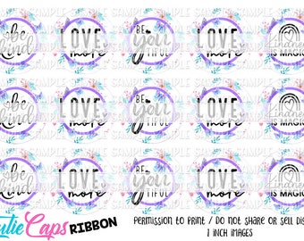 1" Love More, Be Kind, Kindness BCI, 15 inspirational digital images, bci (DIGITAL DOWNLOAD)