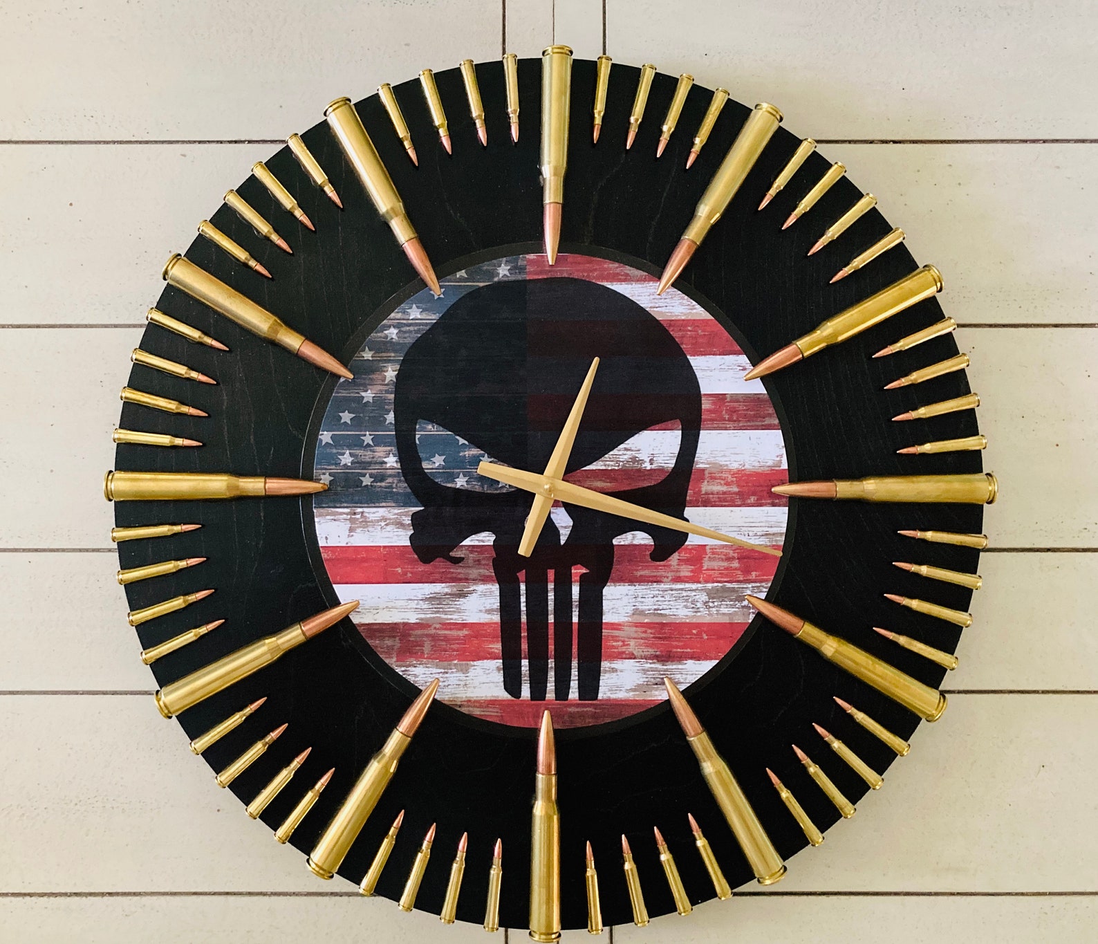 Bullit Riddled Clock HUGE Punisher 50 CAL Bullet Clock! - Etsy