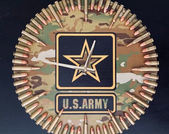 NEW! Army OCP Multicam Bullet Clock!