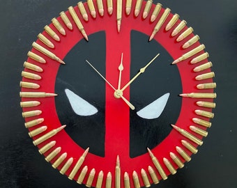 Deadpool Bullet Clock. A badass gift for the "Merc with the Mouth" in your life.