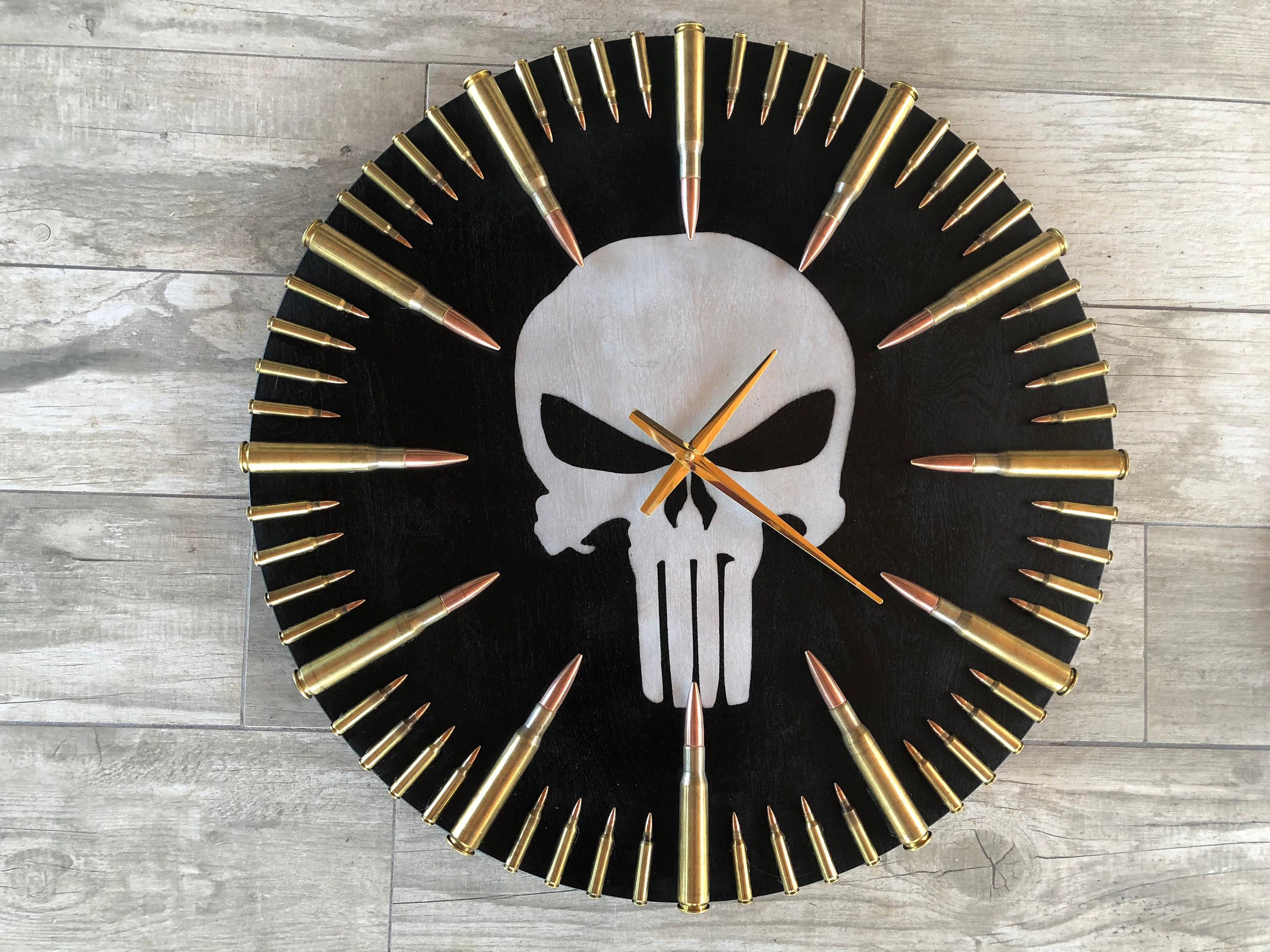 Bullit Riddled Clock HUGE Punisher 50 CAL Bullet Clock! - Etsy