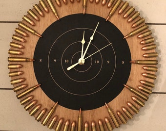 Original Golden Oak Hybrid Bullet Clock.  The best gift for the hard-to-shop-for man!