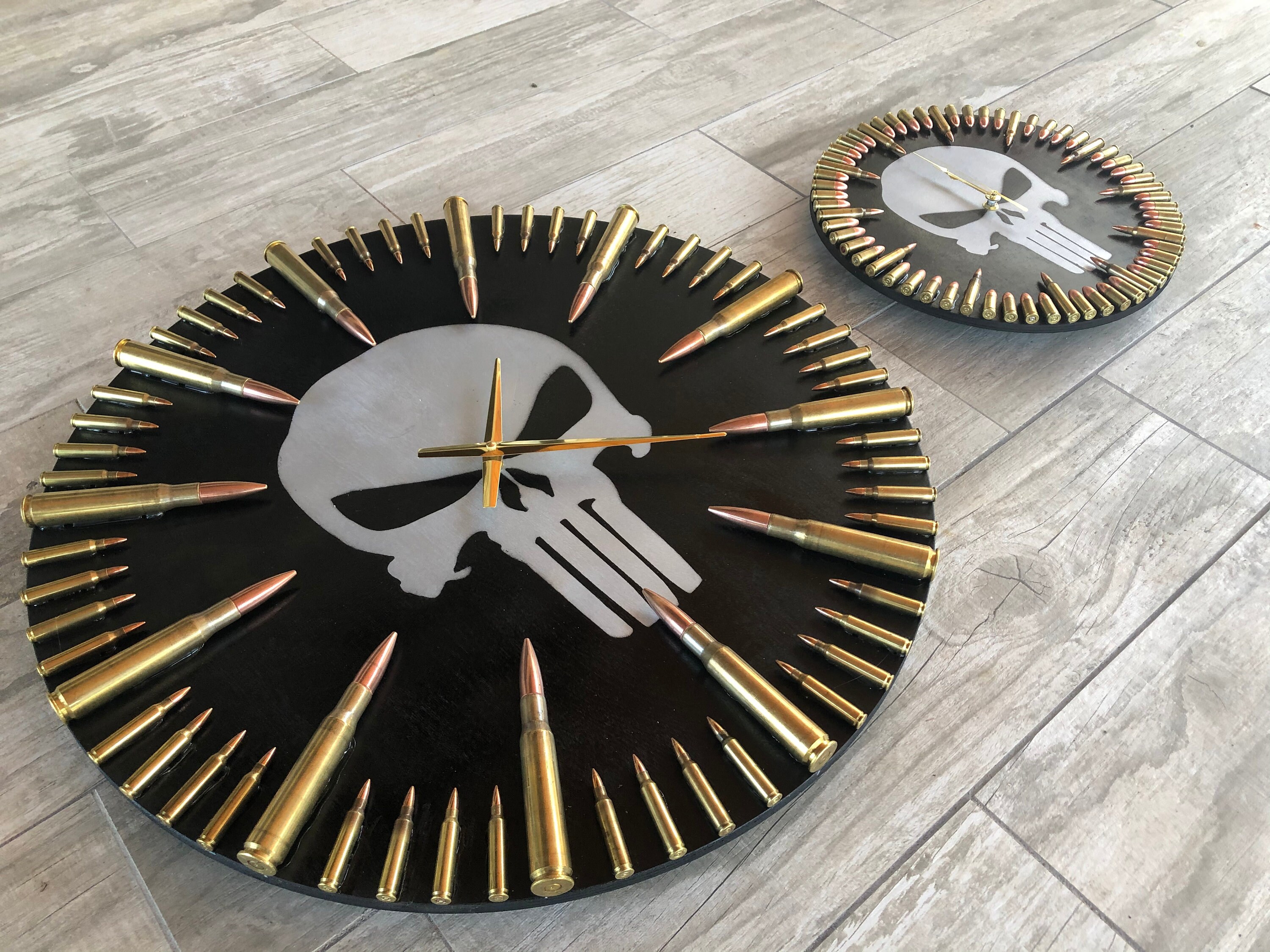 Bullit Riddled Clock HUGE Punisher 50 CAL Bullet Clock! - Etsy
