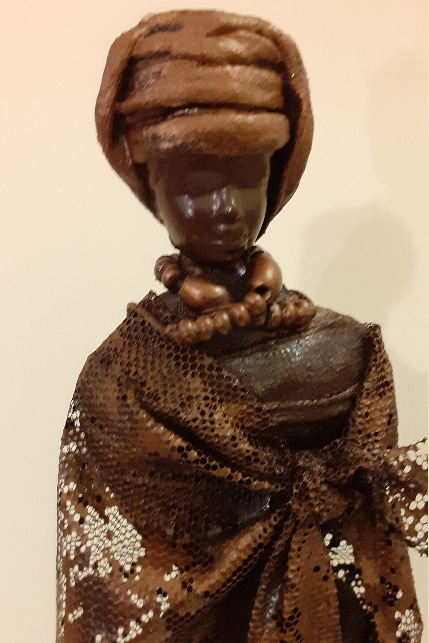statue Powertex Femme Africaine