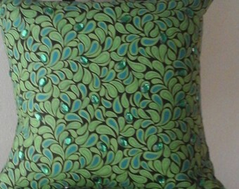 Green Decorative throw Pillow