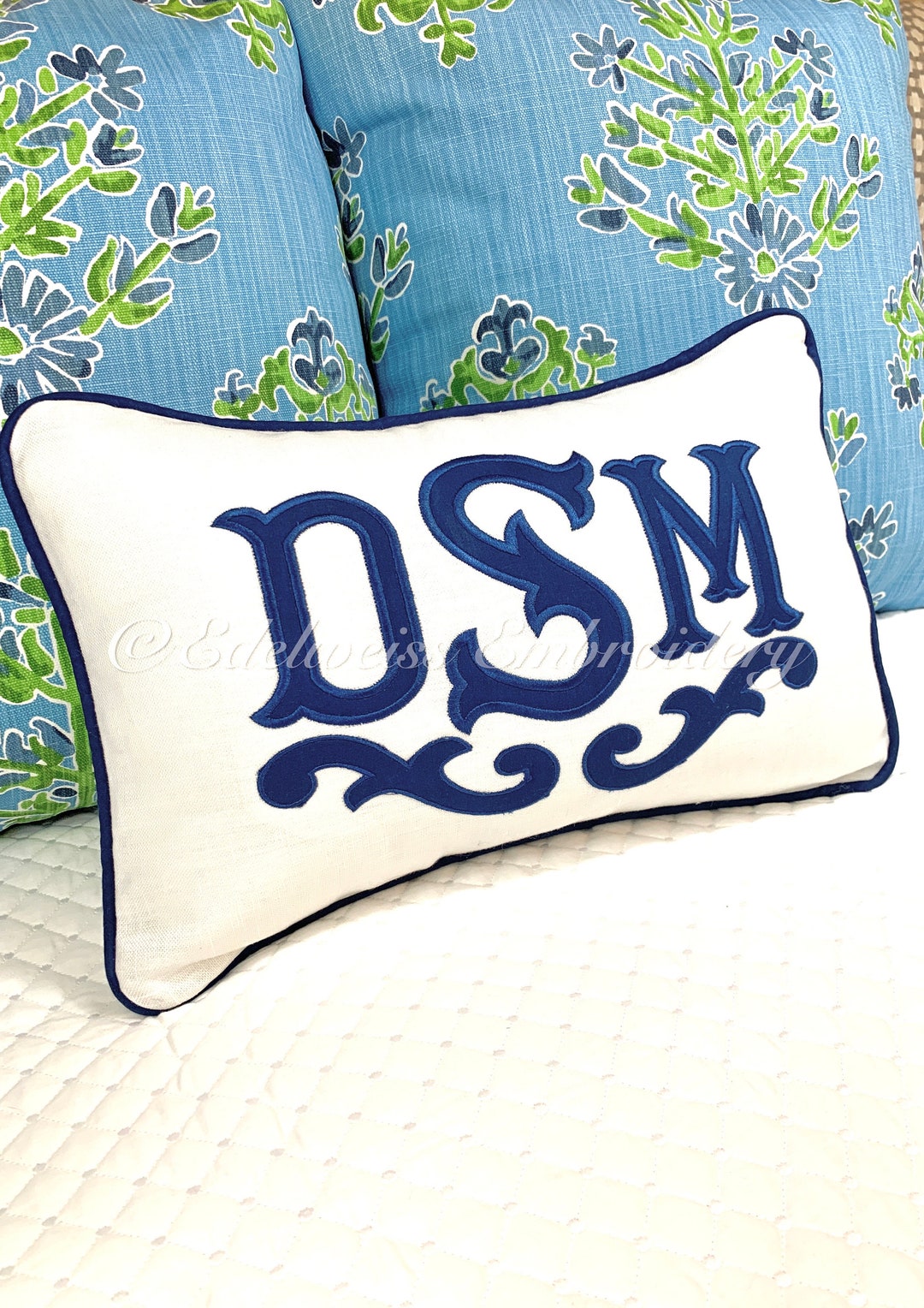 Boudoir Monogram Pillowcharlotte Etsy