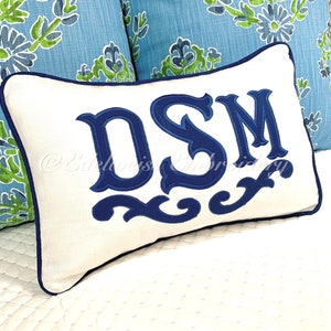 Boudoir monogram  pillow(Charlotte)
