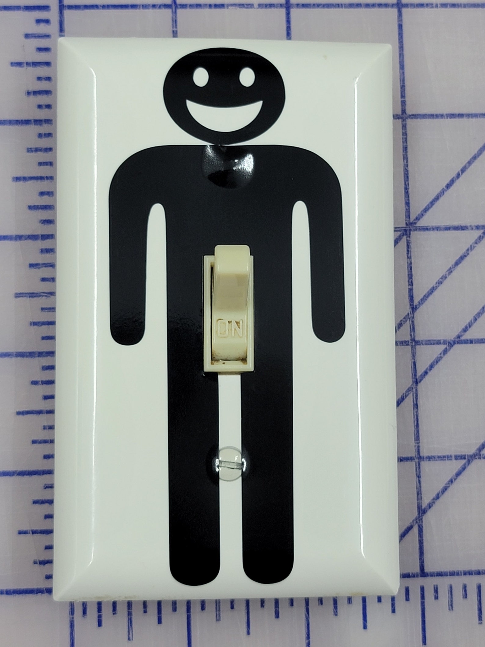 Light Switch Guy Funny Vinyl Sticker Decal for Normal Light Etsy