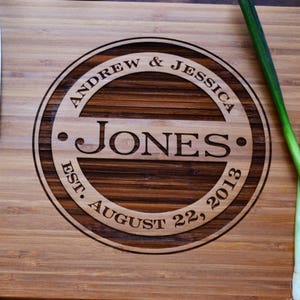 laser engraved wedding family photo engraving frame wood picture gift mom custom personalized SET OF 3