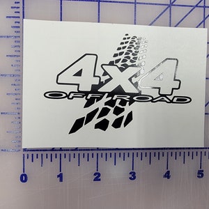 4x4 off-road off road  with tracks   Vinyl Decal Sticker Custom Made to Order
