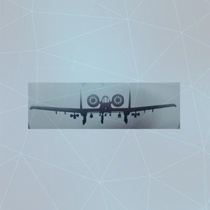 A10 Warthog Military Vinyl Decal Sticker Custom Made to Order