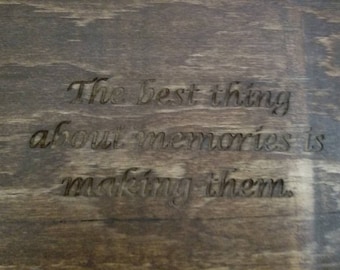 Caja grabada, Caja grabada personalizada, Caja de memoria, Caja de madera, Caja de recuerdo, Cajas de madera personalizadas, Caja de almacenamiento, Joyero de madera MEDIUM
