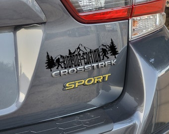 Bigfoot Edition NEW Sub Cross Vinyl Decal Sticker Custom Made to Order Off-Road Trucks scary