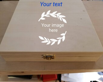 Caja grabada, Caja grabada personalizada, Caja de recuerdos, Caja de madera, Caja de recuerdo, Cajas de madera personalizadas, Caja de almacenamiento, Joyero de madera