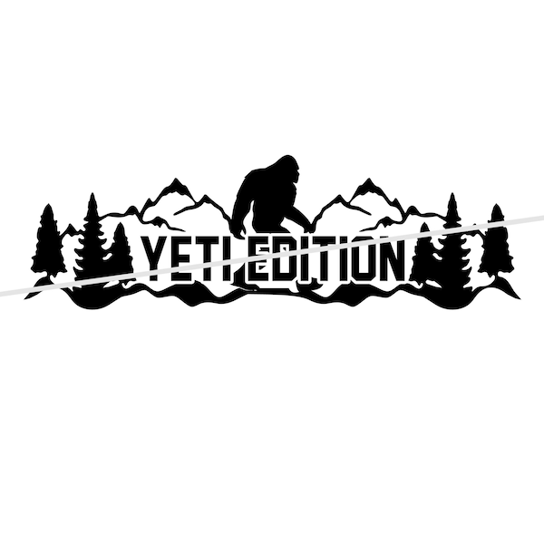 Yeti Edition NEW Sub Cross Vinyl Sticker Sticker Custom Made to Order Off-Road Trucks effrayant