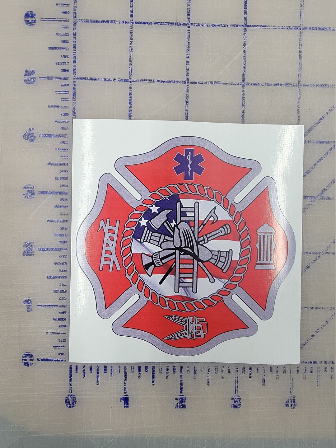 Firefighter Vinyl Fire EMT Paramedic First Responder Sticker Decal 4 - Etsy