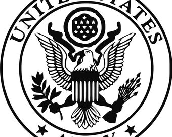Army Military Circle United States Eagle USA Proud Digital File