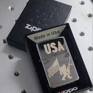 Authentic Lighter -  Custom Text and Logo-  Zip - Aces Zip - Groomsmen Gifts - Gifts for Men