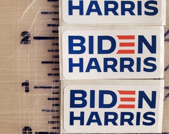 Biden Harris President Bumper sticker 3 pack  replica Logo  Decal