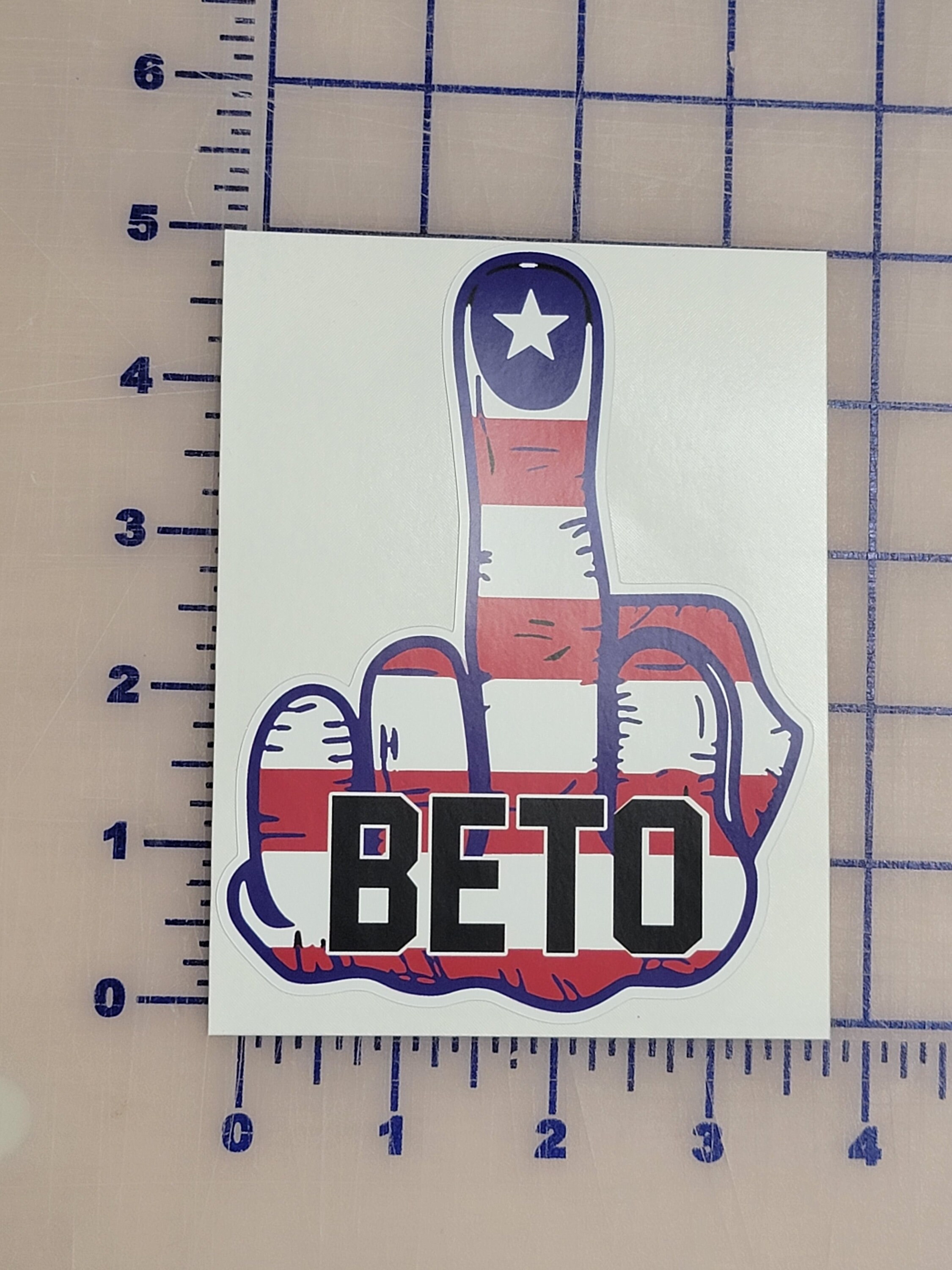 Don't Beto My Texas NO BETO No me pises bandera angustiada vinilo personalizado coche camión tiempo calcomanía 4" o 5" Deja mi AR en paz