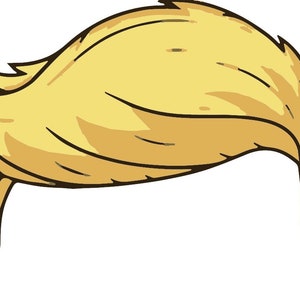 Archivo de corte de cabello de Trump SVG Jpeg PDF para corte por láser Archivo digital EE. UU. Donald Trump