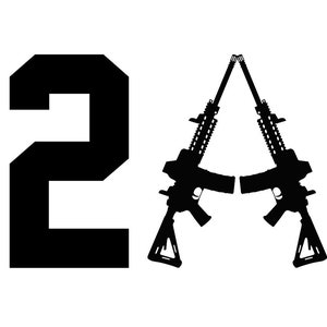 2nd Amendment Bill Of Rights American sticker vinyl di-cut Door Decal We the People