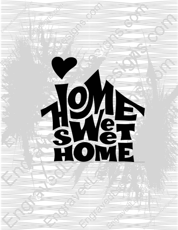 Home Sweet Home House Decal Labels Car Truck Window Vinyl Etsy