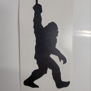 Bigfoot Big Foot Sasquatch flip off decal sticker car truck window outdoor camper hiking