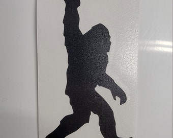 Bigfoot Big Foot Sasquatch flip off decal sticker car truck window outdoor camper hiking