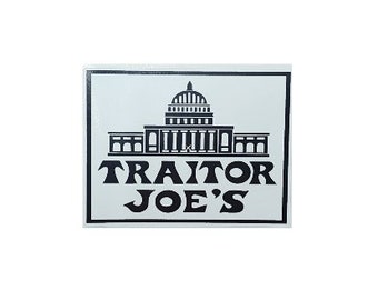 Traitor Joe&#39;s WE The People AR15  Vinyl Decal Sticker Custom Made to Order 4&quot; Long