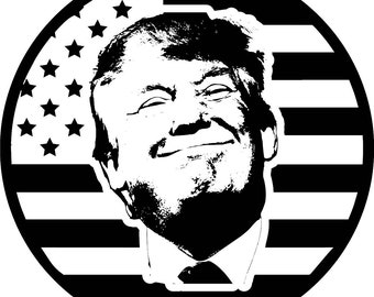 Trump  SVG Jpeg PDF Cutter file for laser cut Digital file USA Donald Maga