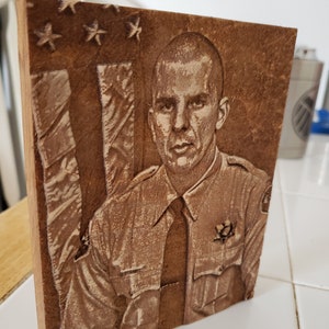 Personalized Army Police Award - Army Soldier&#39;s or Police Sheriff Plaque