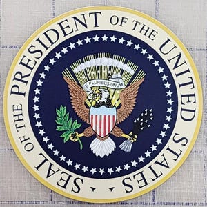 Präsident der Vereinigten Staaten USA offizielles Siegel Replik Logo Vinyl Aufkleber Donald Trump in verschiedenen Größen