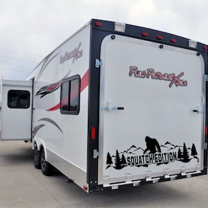 Squatch Edition Bigfoot Sasquatch grote vinyl sticker voor uw vrachtwagen camper aanhanger 48 "x 16"