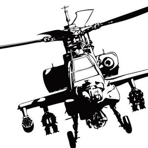 Apache Military  Vinyl Decal Sticker Custom Made to Order