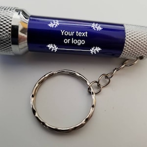 Personalized Flashlight, Engraved LED Flashlight, Custom Groomsmen Gift, Personalized Flashlight Favors, Promotional Flashlight w keychain