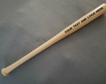 Personalized Engraved Mini Baseball Bat. Small Baseball Bat for Teams, Coaches. Custom Mini Bat