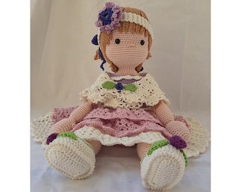 Französisches Tutorial, Mélodie Gelenkpuppe, Häkelmodell, Amigurumi, Puppe, Amigurumi-Puppe, Tutorial, Puppen-Tutorial