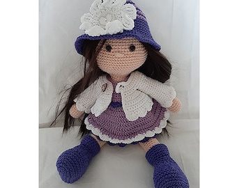 French tutorial, Lulu doll, crochet pattern