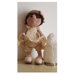 Tutorial in French Amandine Doll, Crochet, Pattern, Patron, Tutorial, Amigurumi, Doll