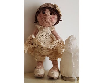Tutorial in French Amandine Doll, Crochet, Pattern, Patron, Tutorial, Amigurumi, Doll