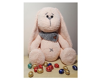 Tutorial en francés, Peluche conejo turrón, Ganchillo, Patrón, Jefe, Tutorial, Amigurumi, conejo